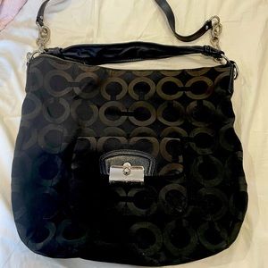 Black coach purse